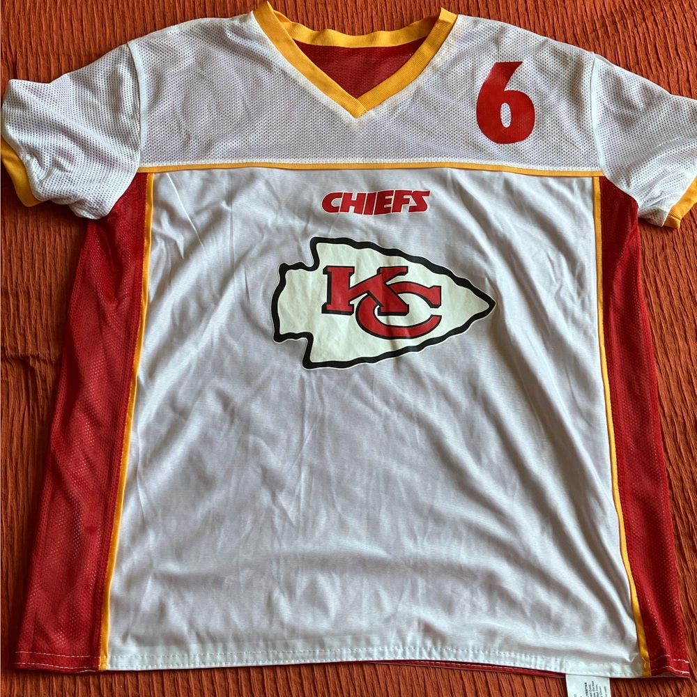 NFL Kansas City Chiefs White and Red reversible jersey
